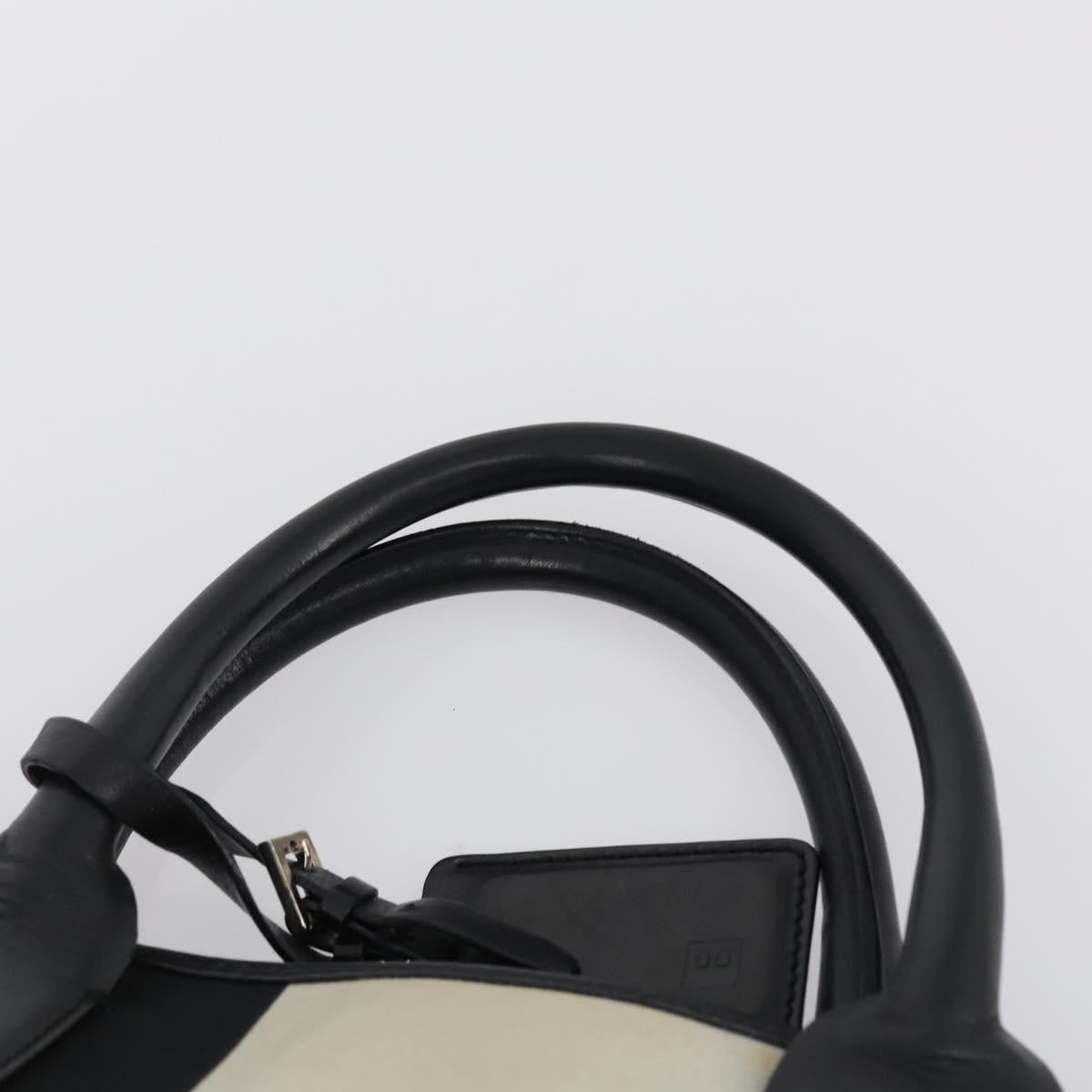 BALLY Tote Bag Leather Canvas Nylon 4Set Black Ivory Navy Auth bs30284