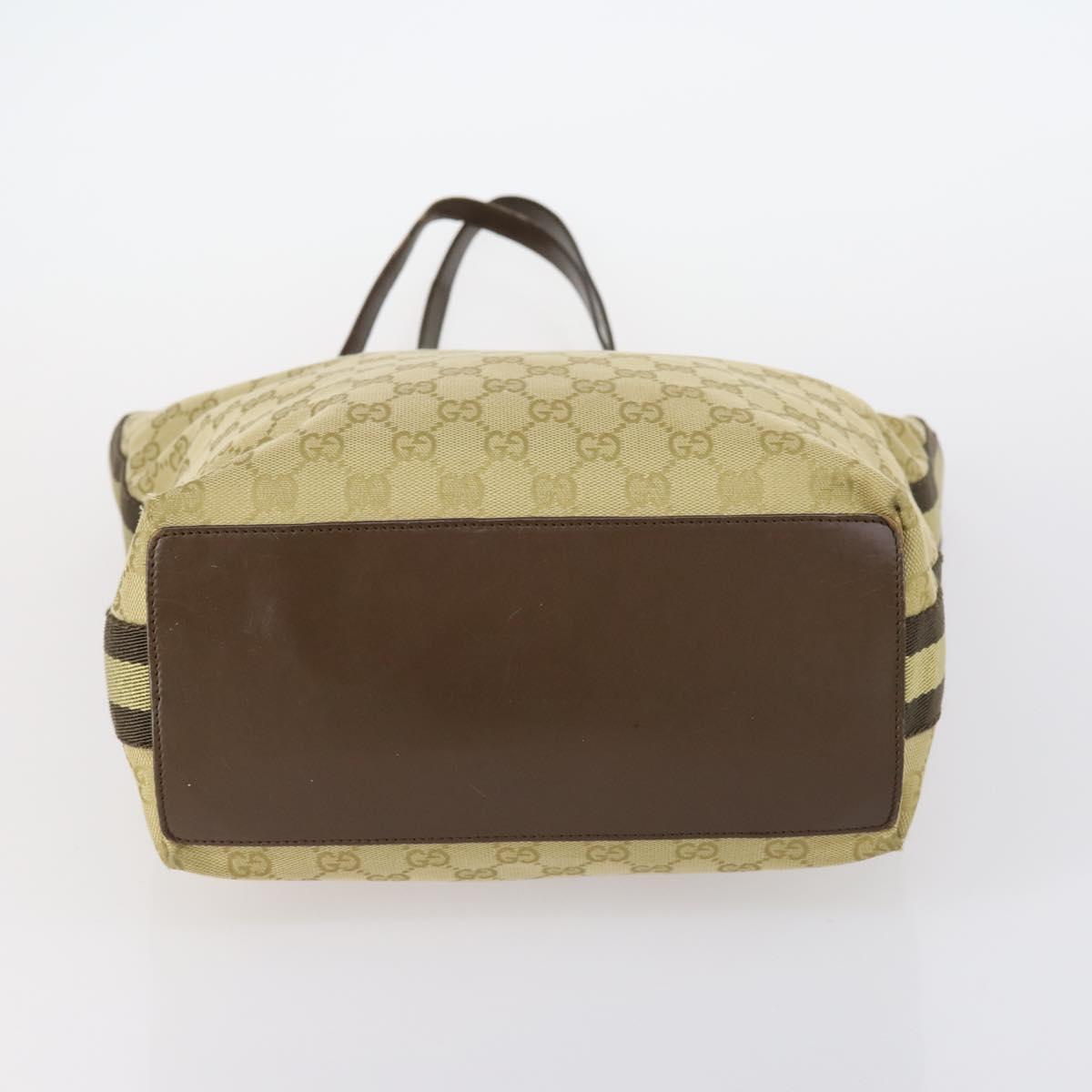 GUCCI GG Canvas Web Sherry Line Bag PVC Nylon 5 Set Red Beige Auth bs30286