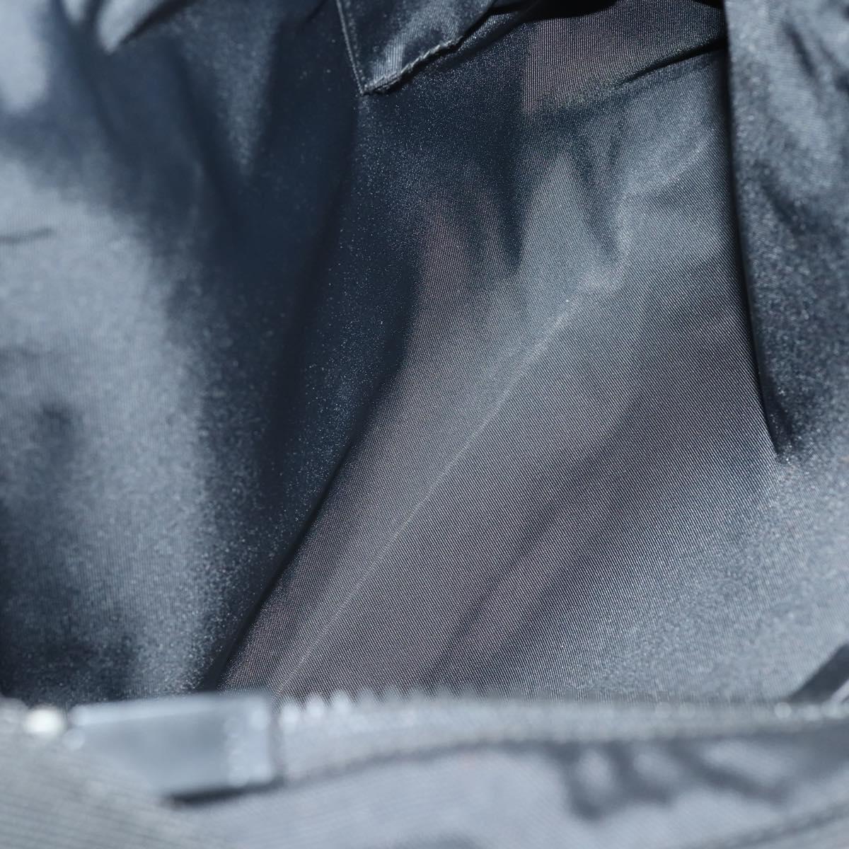 GUCCI Web Sherry Line Hand Bag Leather Nylon 5Set Black Khaki Auth bs30287