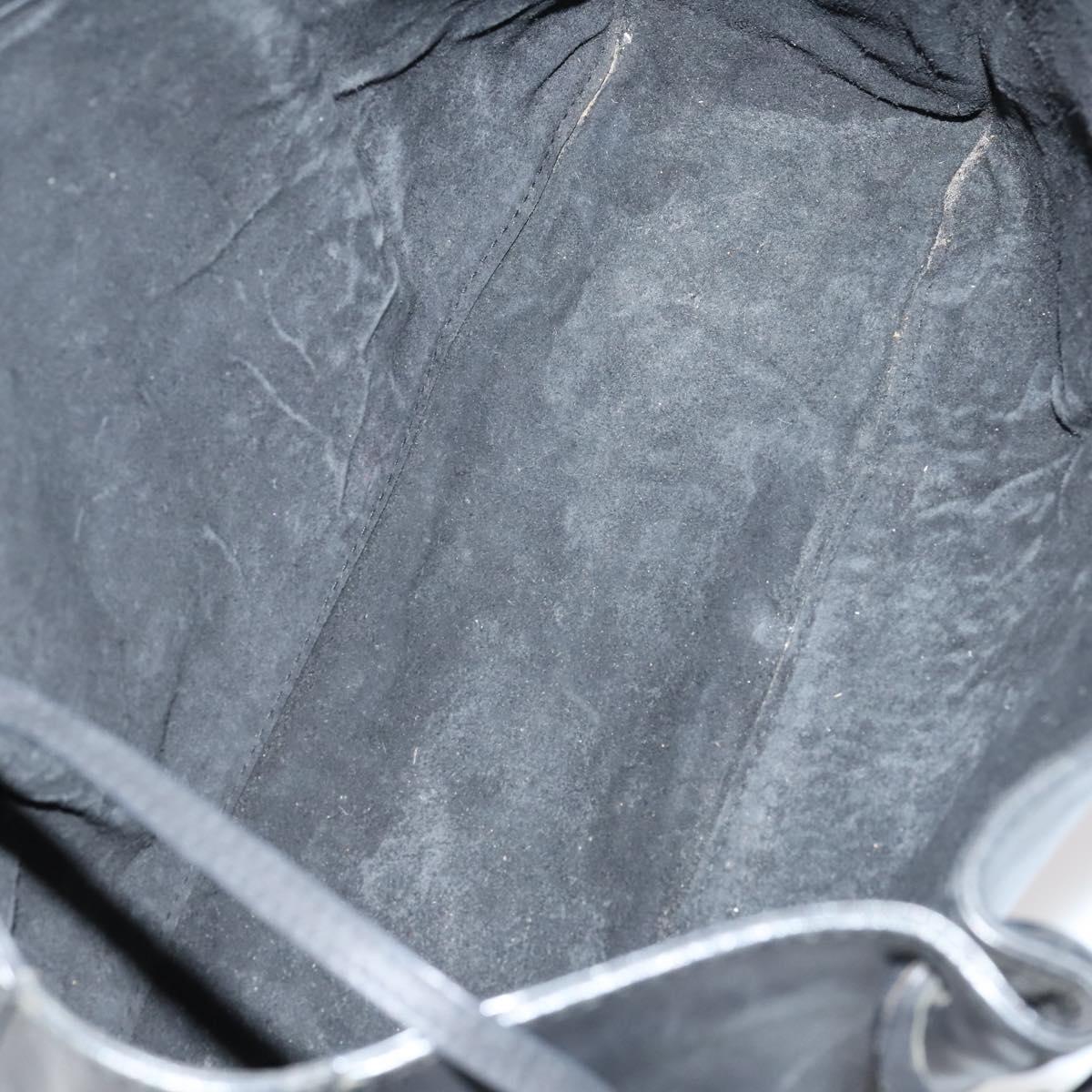 GUCCI Web Sherry Line Hand Bag Leather Nylon 5Set Black Khaki Auth bs30287