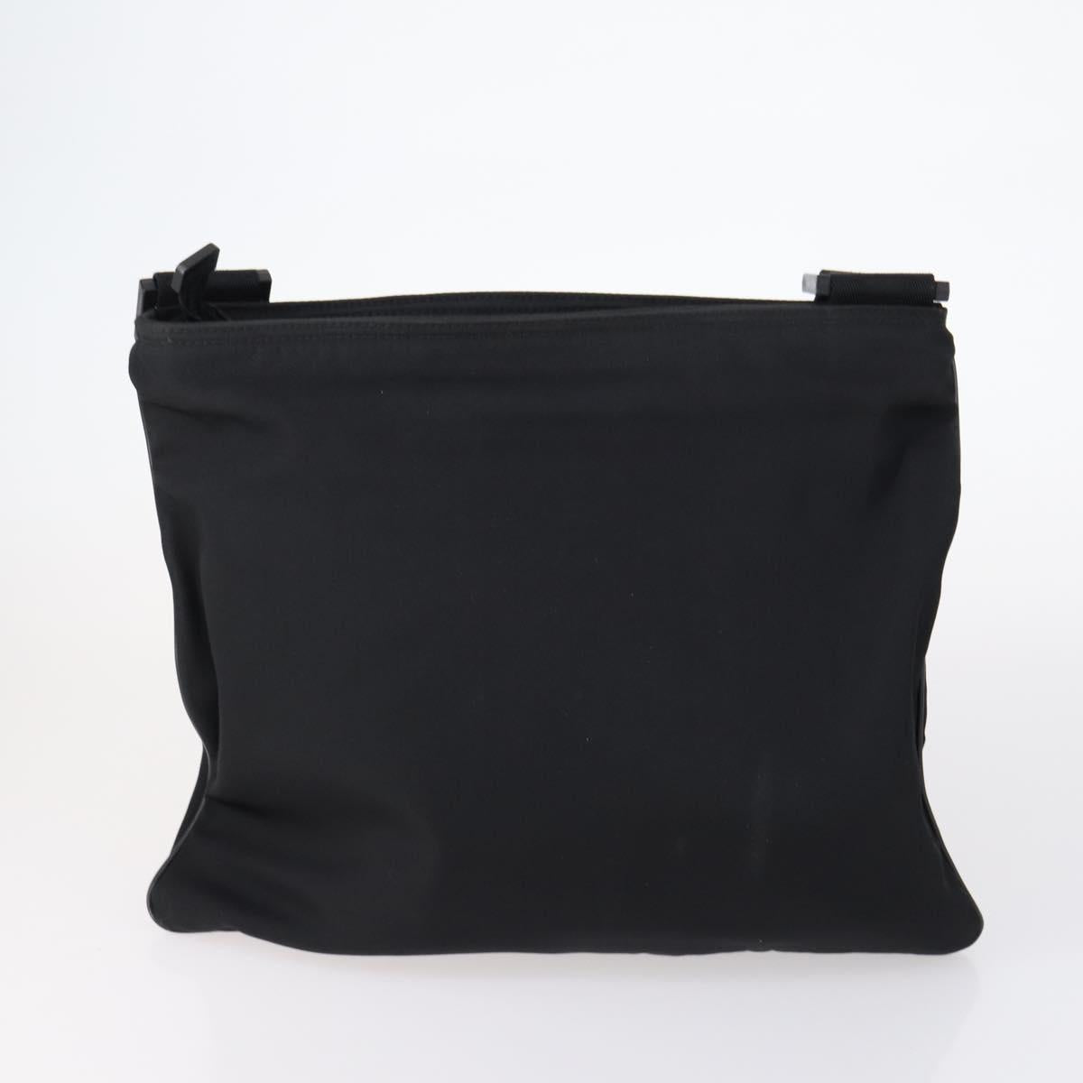 GUCCI Web Sherry Line Hand Bag Leather Nylon 5Set Black Khaki Auth bs30287