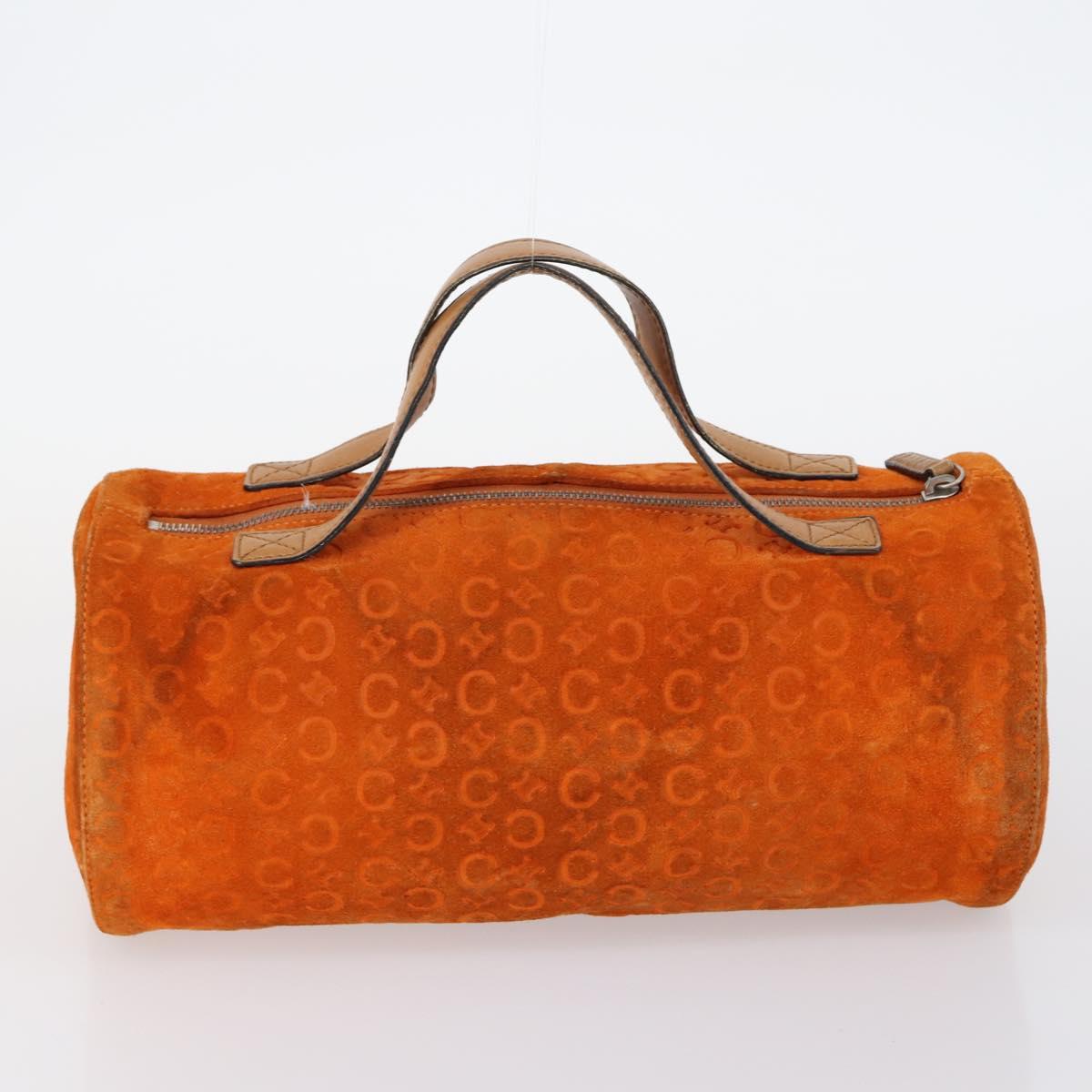 CELINE C Macadam Canvas Bag Nylon PVC Canvas Suede 4 Set Beige Auth bs30289