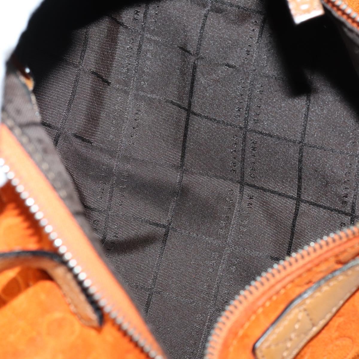 CELINE C Macadam Canvas Bag Nylon PVC Canvas Suede 4 Set Beige Auth bs30289