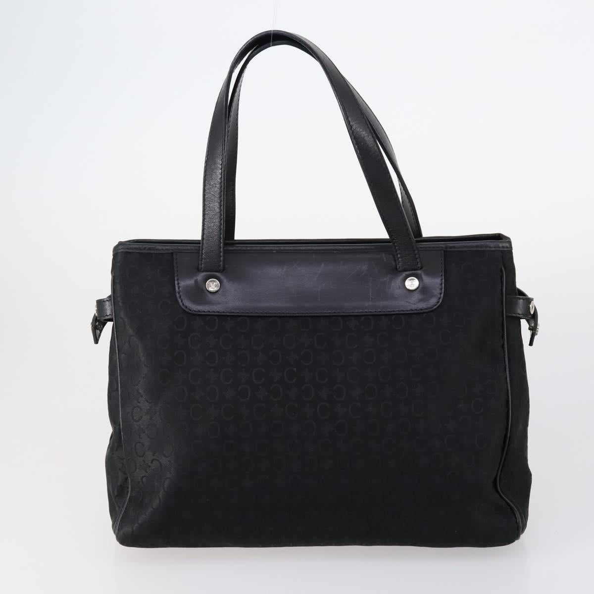 CELINE C Macadam Canvas Bag Nylon PVC Canvas Suede 4 Set Beige Auth bs30289