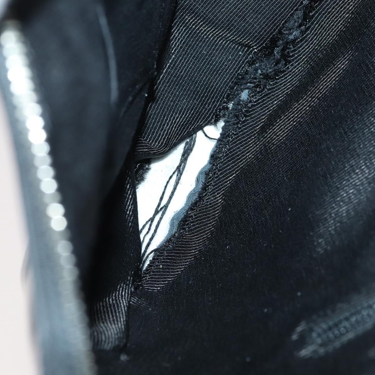 Salvatore Ferragamo Bag Leather Sequin PVC 4 Set Black Beige Silver Auth bs30291