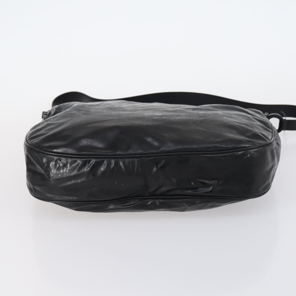 Salvatore Ferragamo Bag Leather Sequin PVC 4 Set Black Beige Silver Auth bs30291