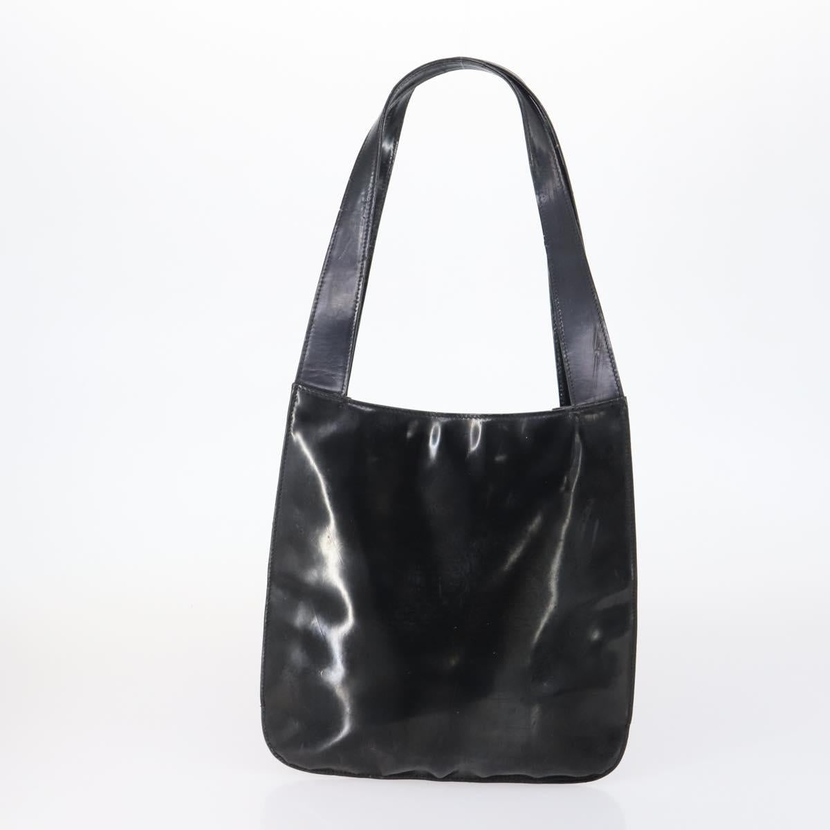 GUCCI Shoulder Bag Leather Nylon 5 Set Black Auth bs30293