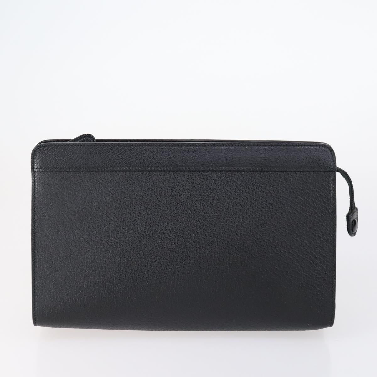 GUCCI Shoulder Bag Leather Nylon 5 Set Black Auth bs30293