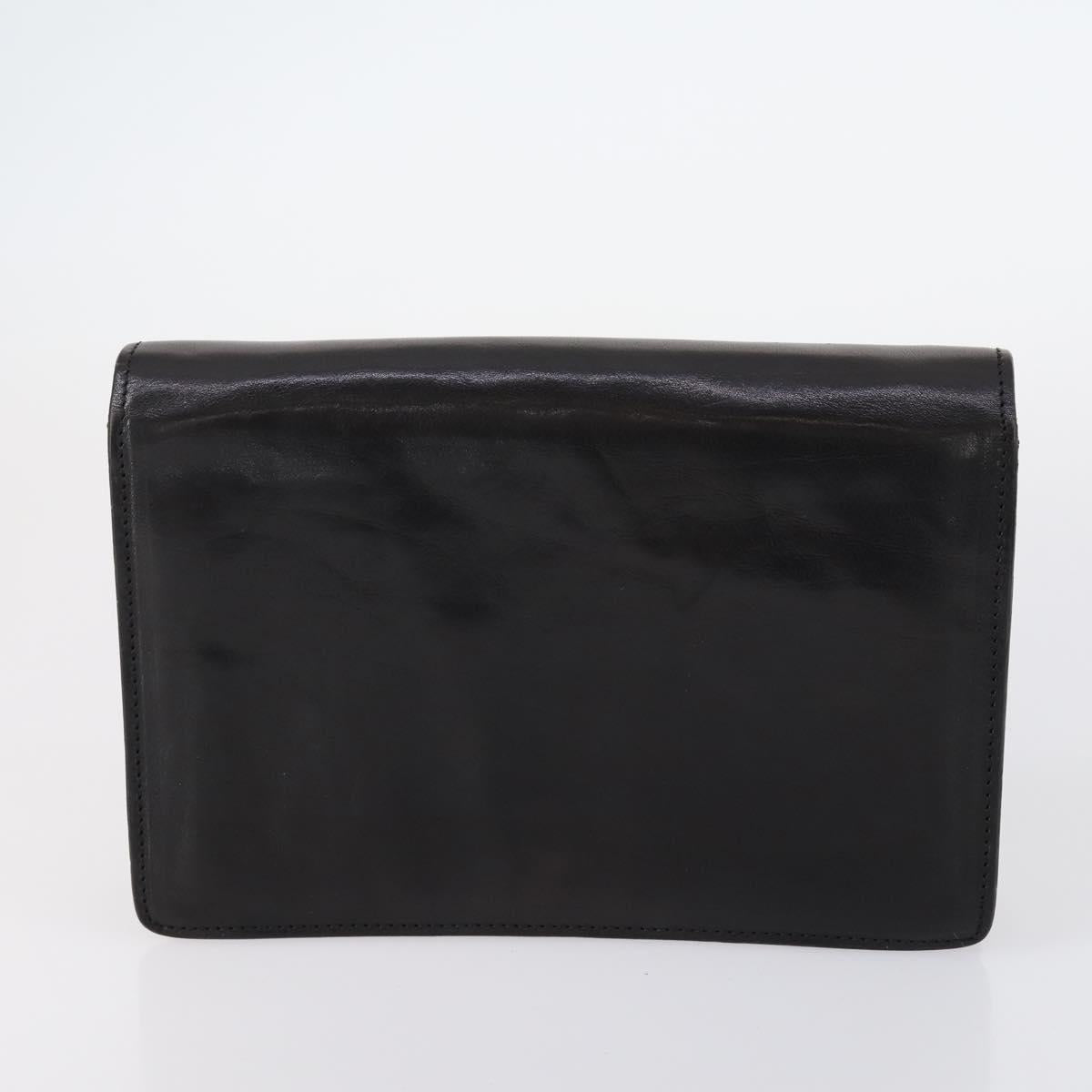 BALLY Tote Bag Leather Nylon PVC 5Set Black Beige Auth bs30296