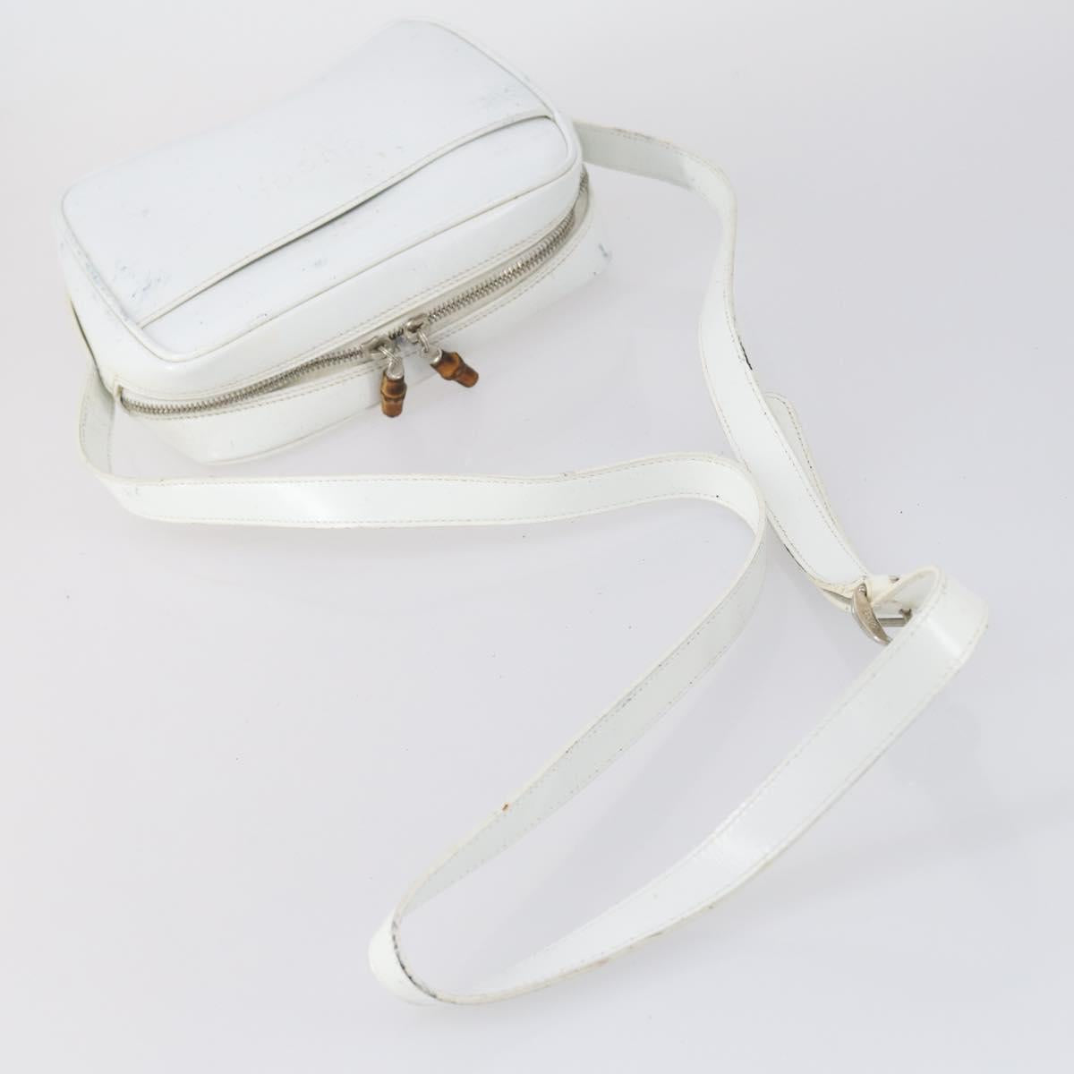 GUCCI Shoulder Bag PVC Suede Leather 5 Set Black White Brown Auth bs30297