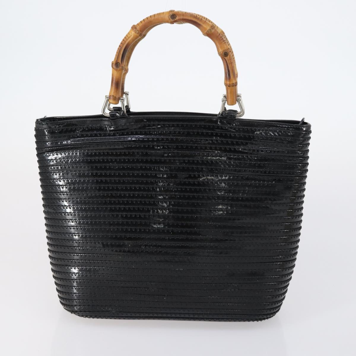 GUCCI Shoulder Bag PVC Suede Leather 5Set Black White Brown Auth bs30297