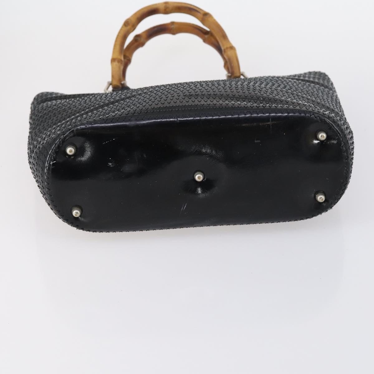 GUCCI Shoulder Bag PVC Suede Leather 5Set Black White Brown Auth bs30297