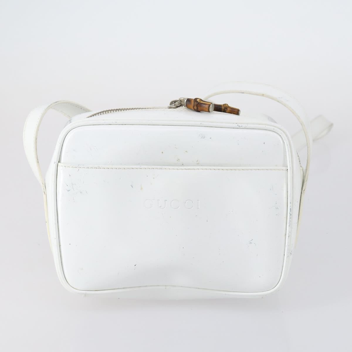 GUCCI Shoulder Bag PVC Suede Leather 5Set Black White Brown Auth bs30297