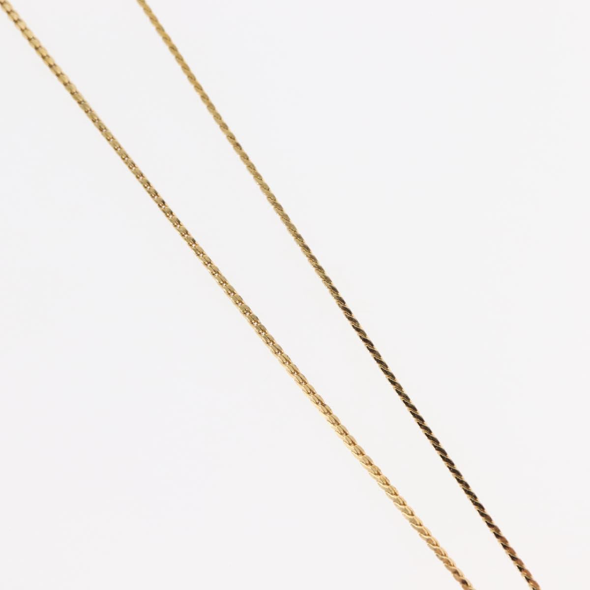 Christian Dior Necklace metal Gold Tone Auth bs30304