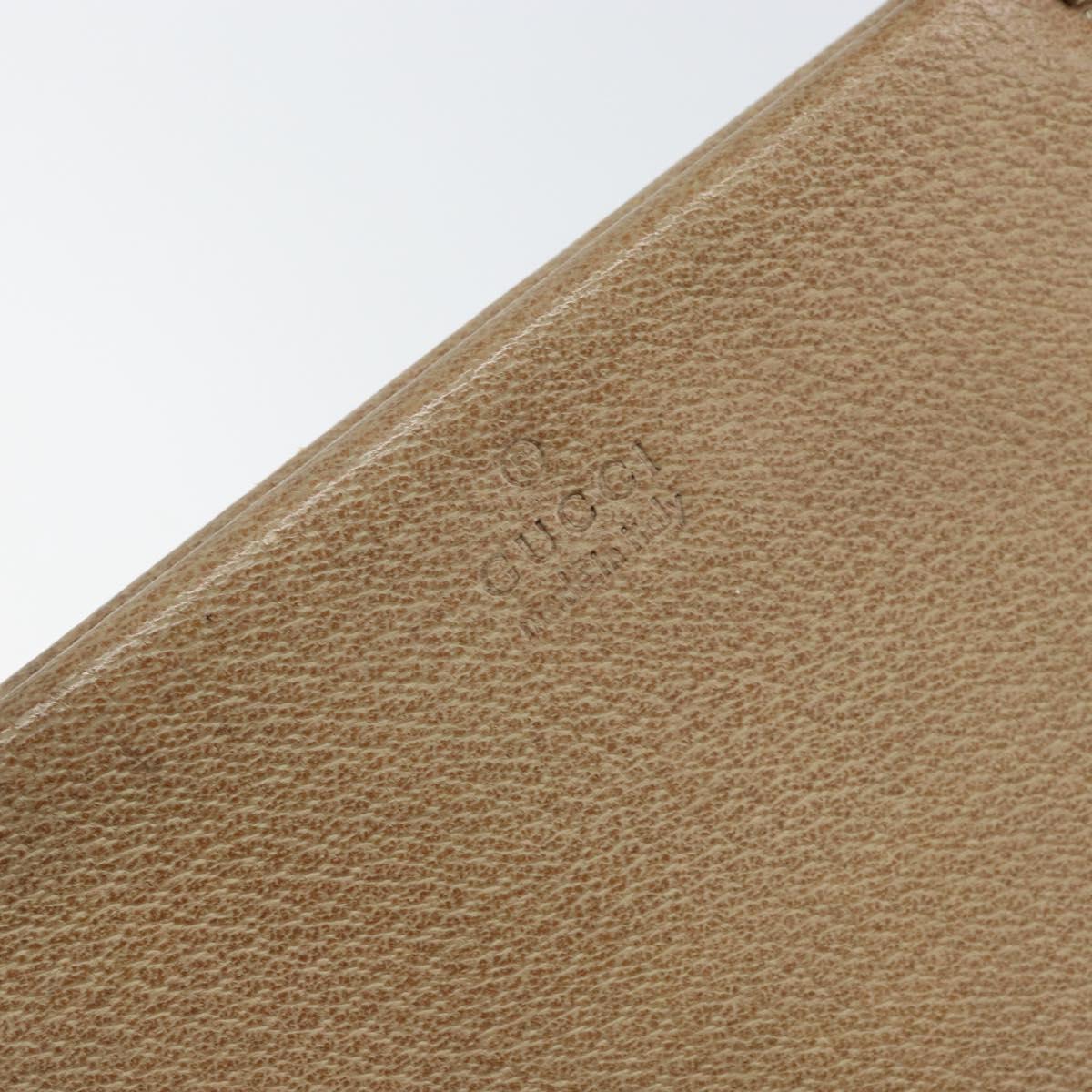 GUCCI Tote Bag Leather Beige 002 1047 Auth bs30322