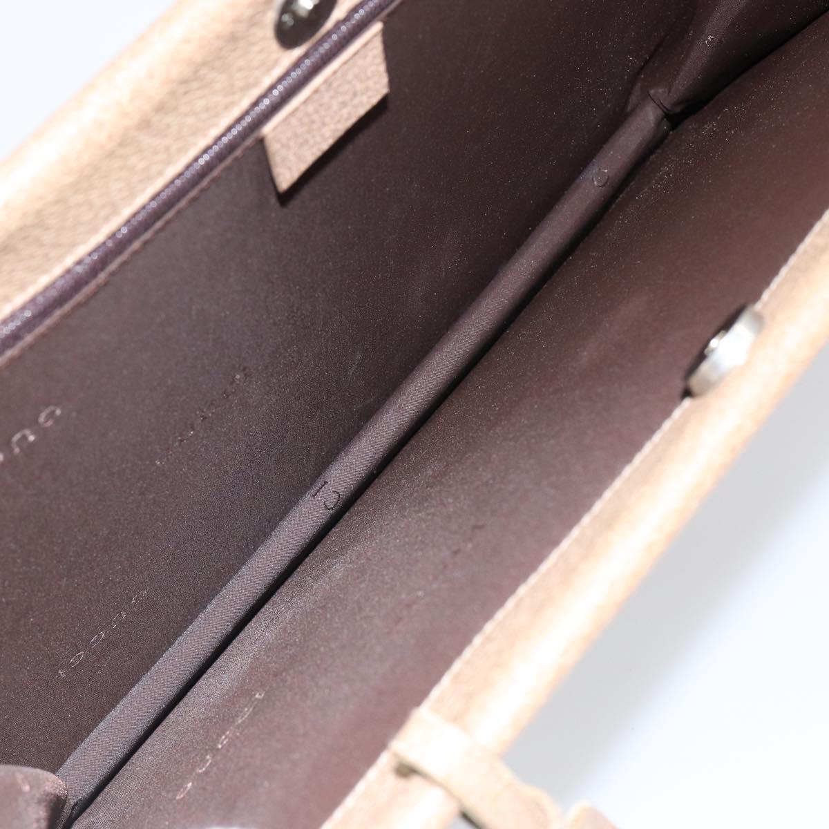 GUCCI Tote Bag Leather Beige 002 1047 Auth bs30322