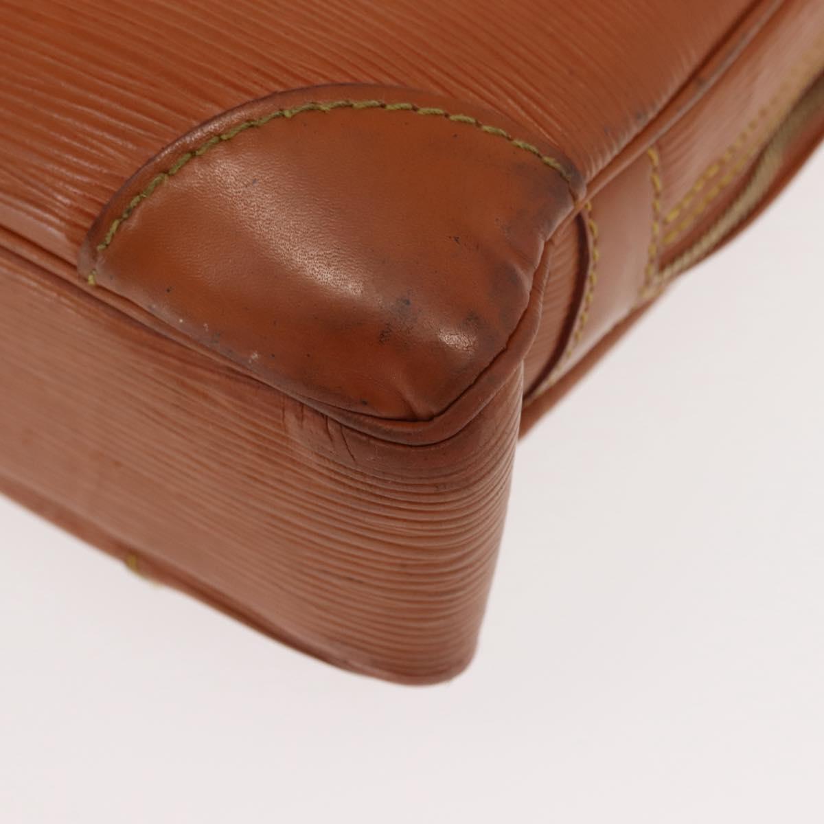 LOUIS VUITTON Epi Porte Documents Voyage Business Bag Brown M54478 Auth bs30327