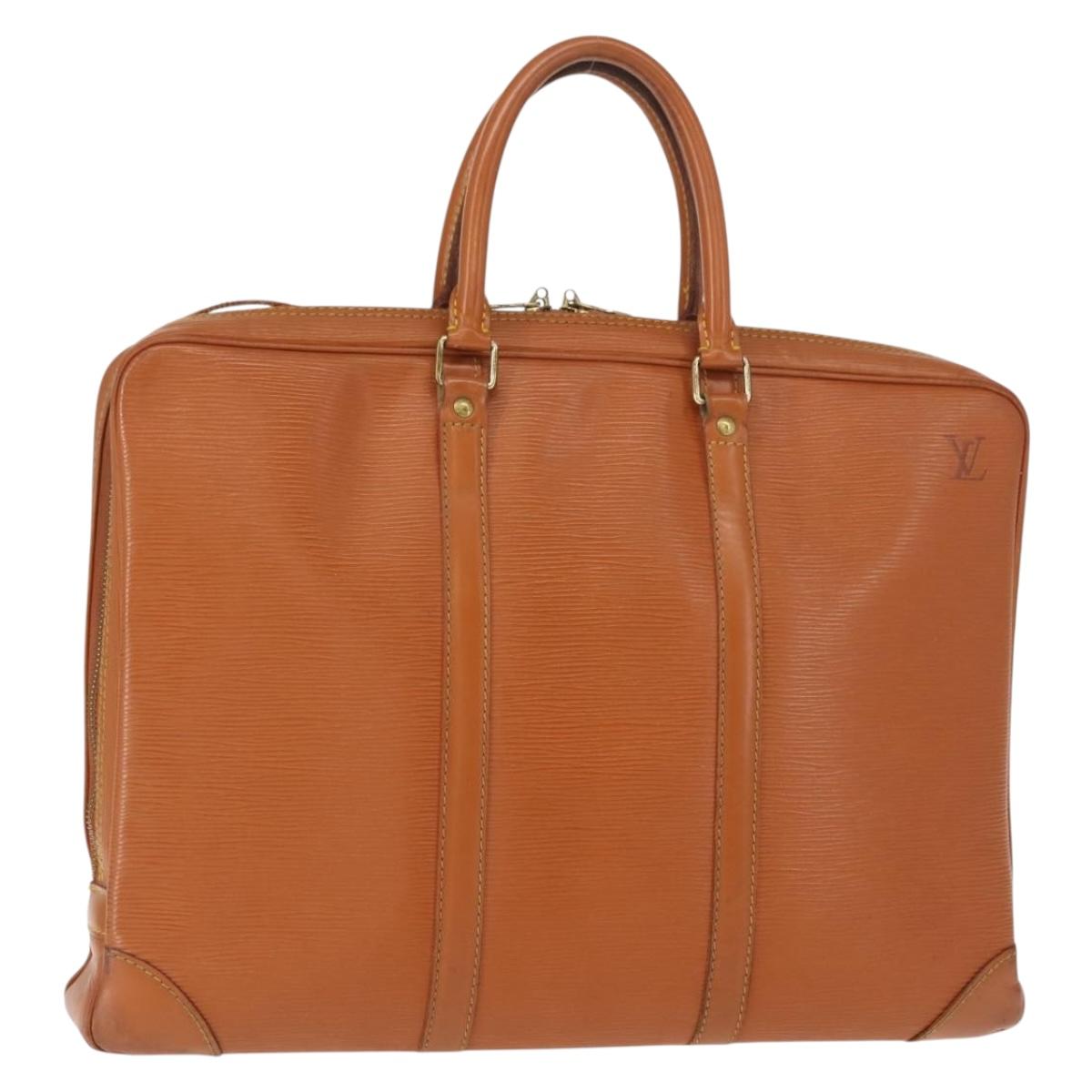 LOUIS VUITTON Epi Porte Documents Voyage Business Bag Brown M54478 Auth bs30327