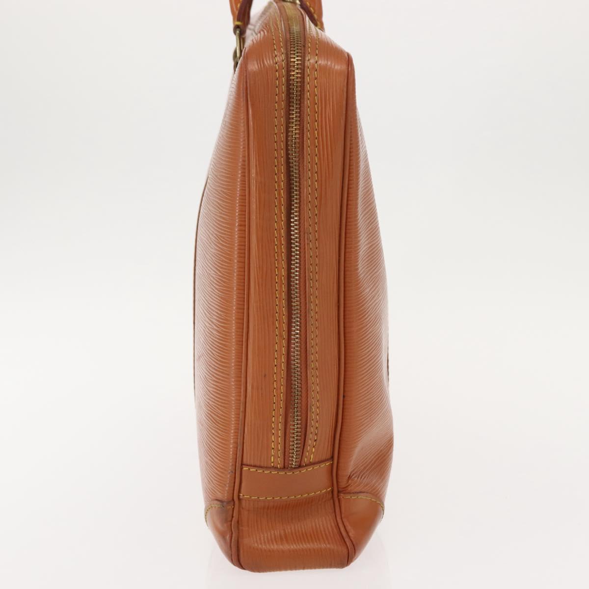 LOUIS VUITTON Epi Porte Documents Voyage Business Bag Brown M54478 Auth bs30327