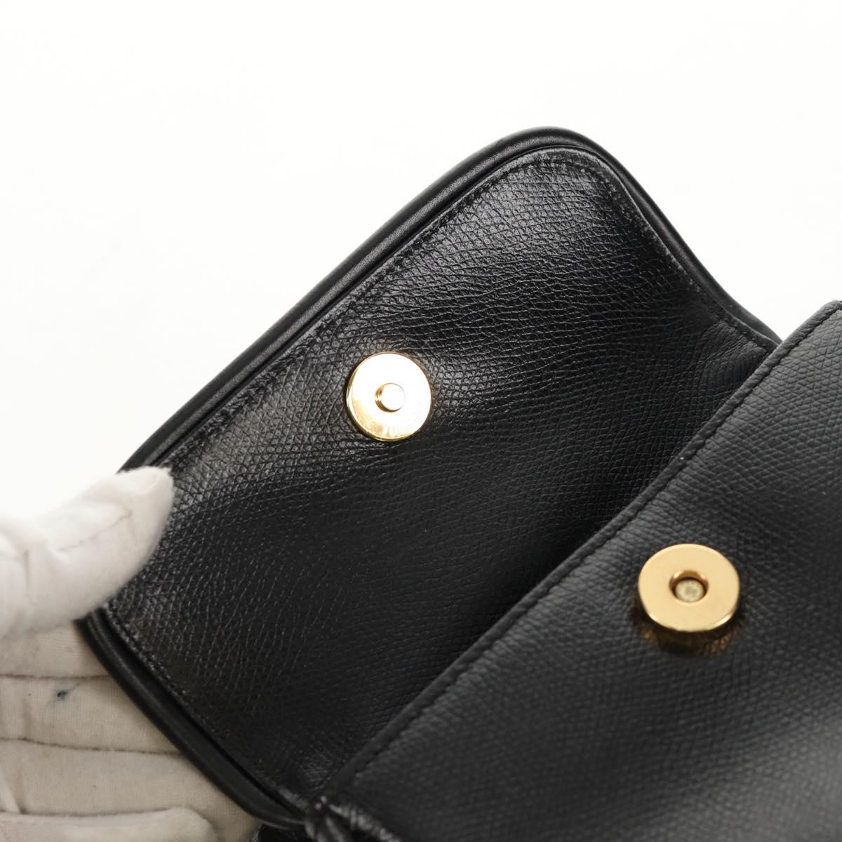 Gianni Versace Sunburst Backpack Leather Black Gold Auth bs30337