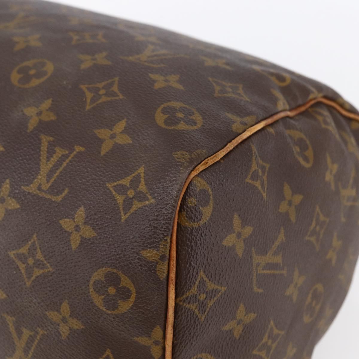 LOUIS VUITTON Monogram Speedy 35 Hand Bag M41524 LV Auth bs30349