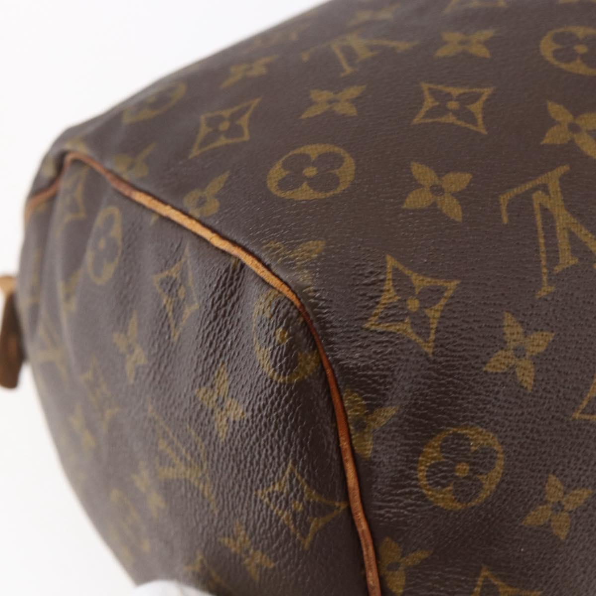 LOUIS VUITTON Monogram Speedy 35 Hand Bag M41524 LV Auth bs30349