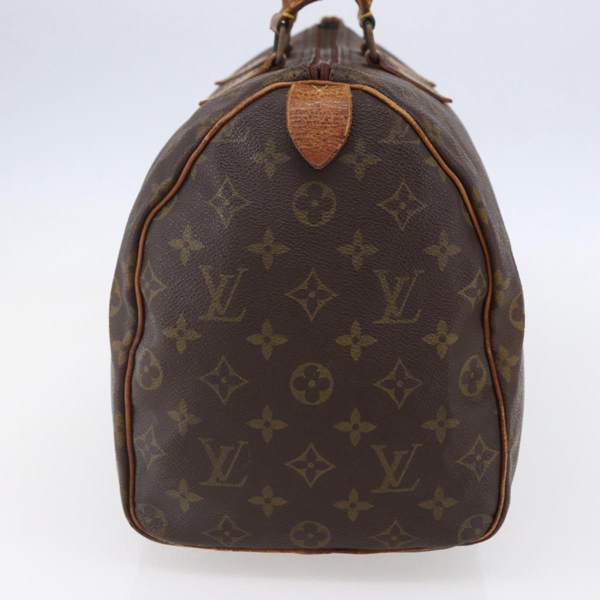 LOUIS VUITTON Monogram Speedy 35 Hand Bag M41524 LV Auth bs30349