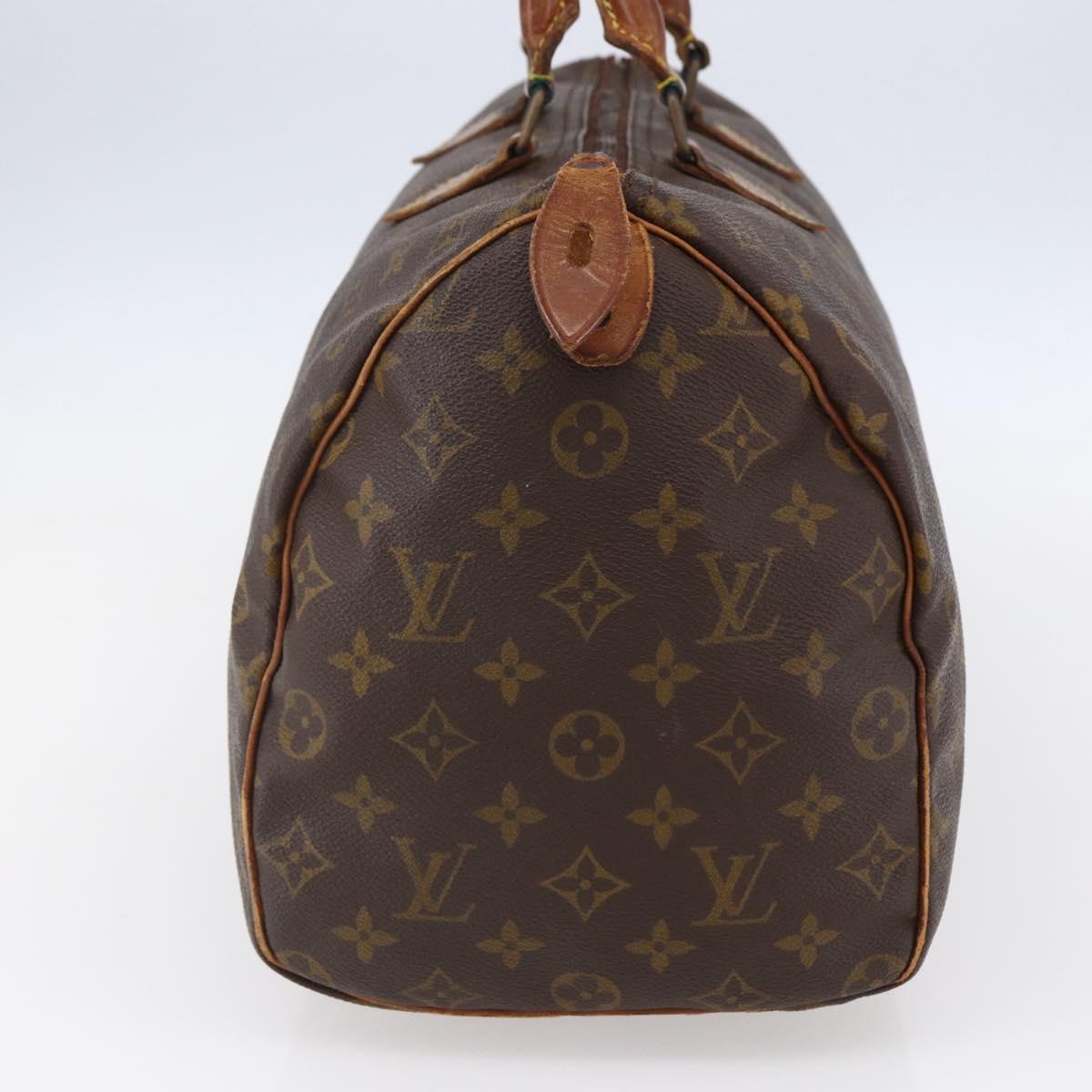 LOUIS VUITTON Monogram Speedy 35 Hand Bag M41524 LV Auth bs30349
