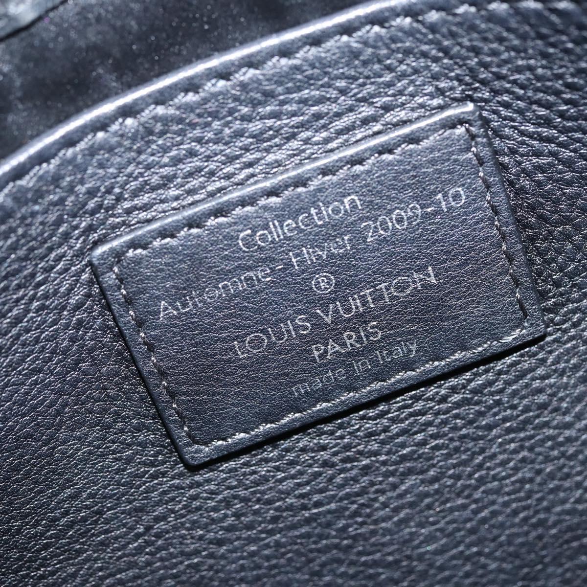 LOUIS VUITTON Monogram Mydia Ruber Shoulder Bag Black M40282 LV Auth bs30352