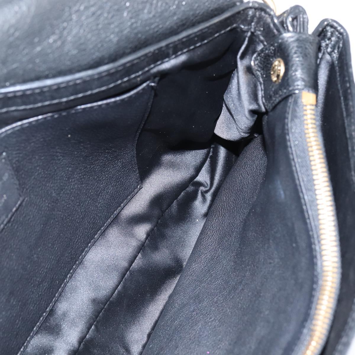 LOUIS VUITTON Monogram Mydia Ruber Shoulder Bag Black M40282 LV Auth bs30352