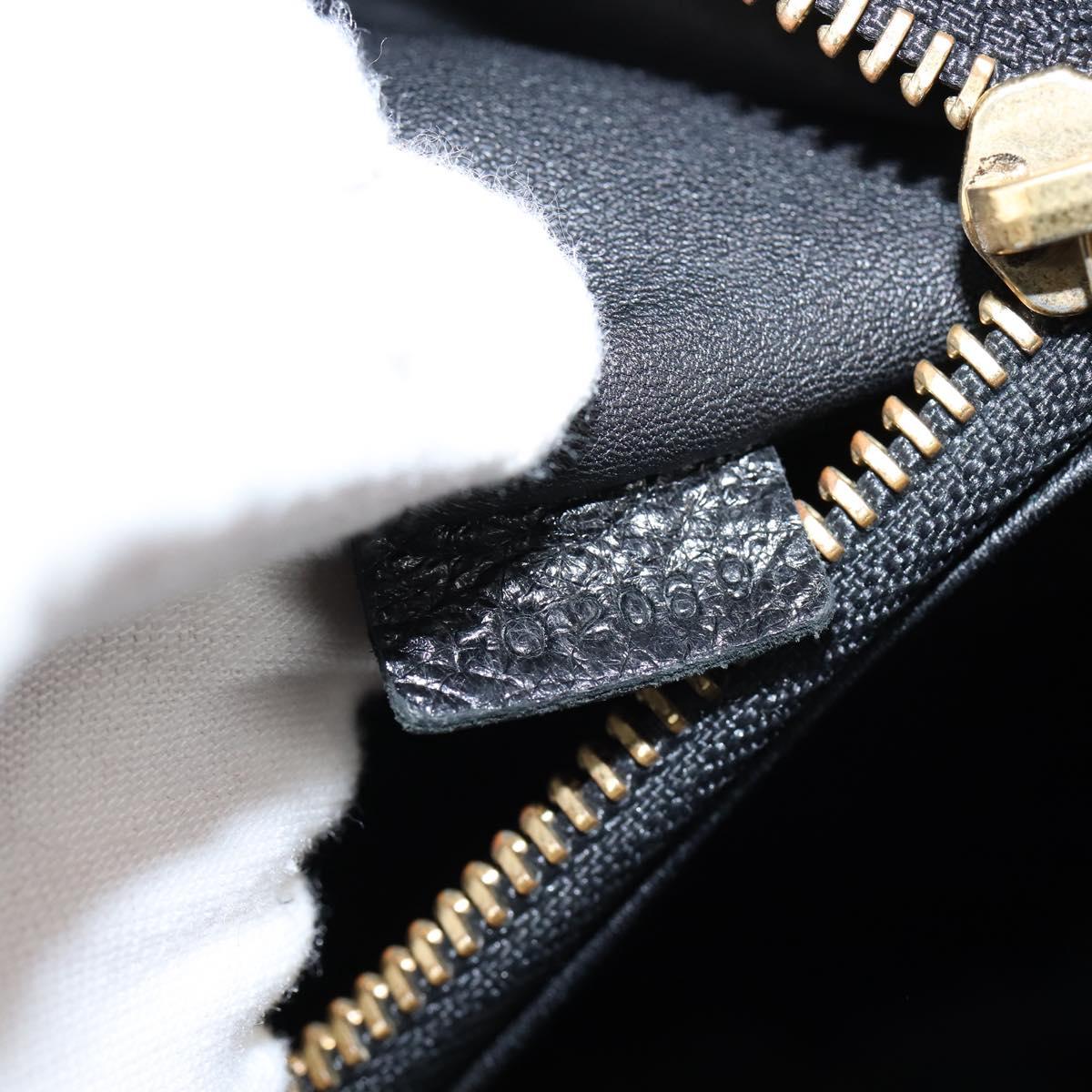 LOUIS VUITTON Monogram Mydia Ruber Shoulder Bag Black M40282 LV Auth bs30352