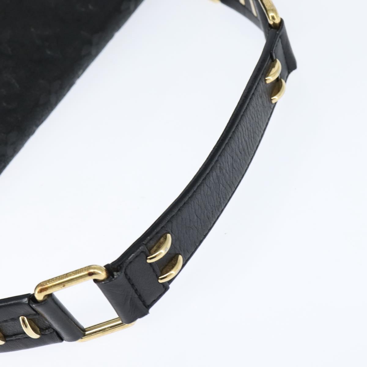 LOUIS VUITTON Monogram Mydia Ruber Shoulder Bag Black M40282 LV Auth bs30352