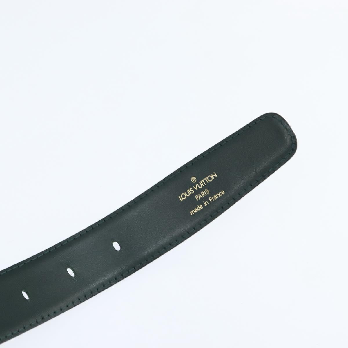 LOUIS VUITTON Taiga Leather Ceinture Classic Belt 41.7"" Epicea LV Auth bs30354