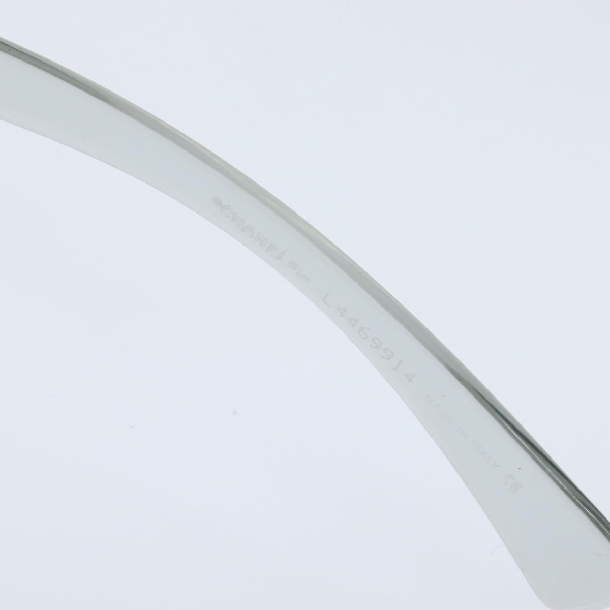 CHANEL COCO Mark Sunglasses plastic Clear CC Auth bs30357