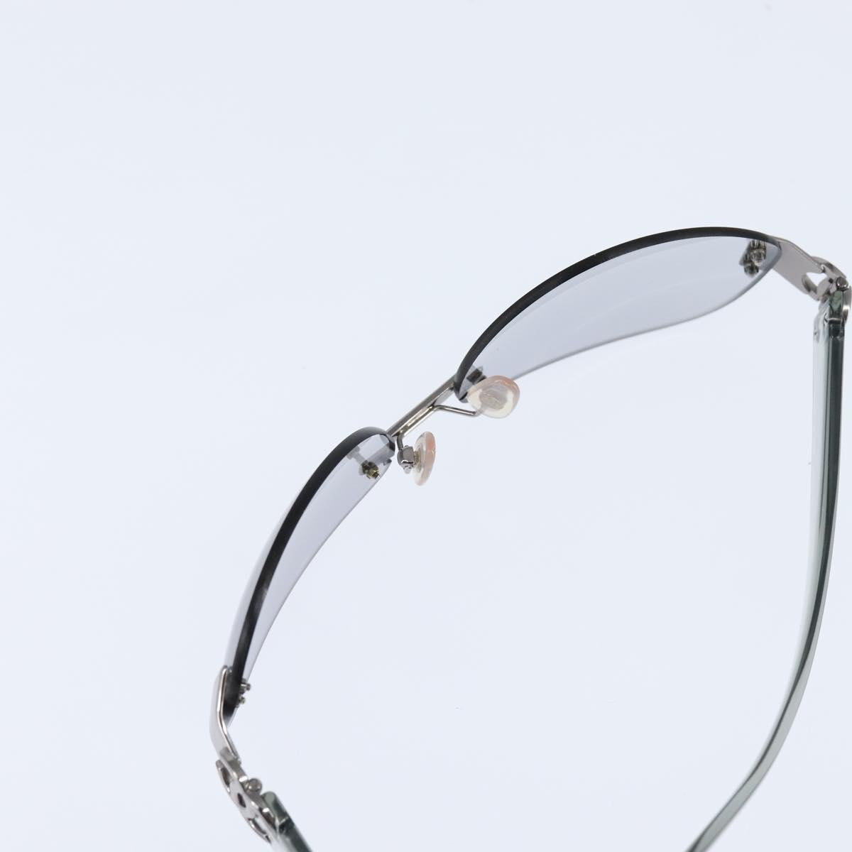 CHANEL COCO Mark Sunglasses plastic Clear CC Auth bs30357