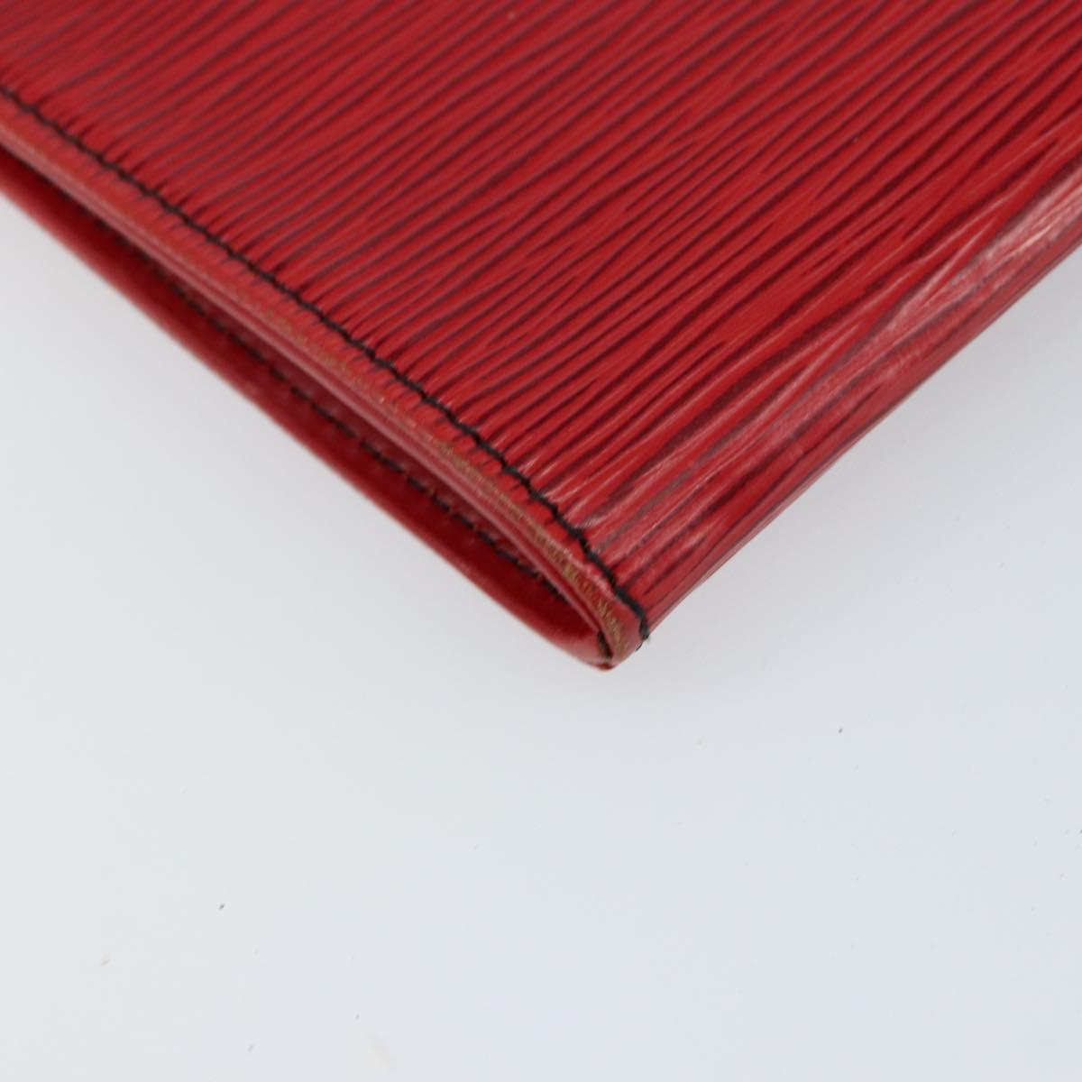 LOUIS VUITTON Epi Jena Clutch Bag Red M52727 LV Auth bs30381