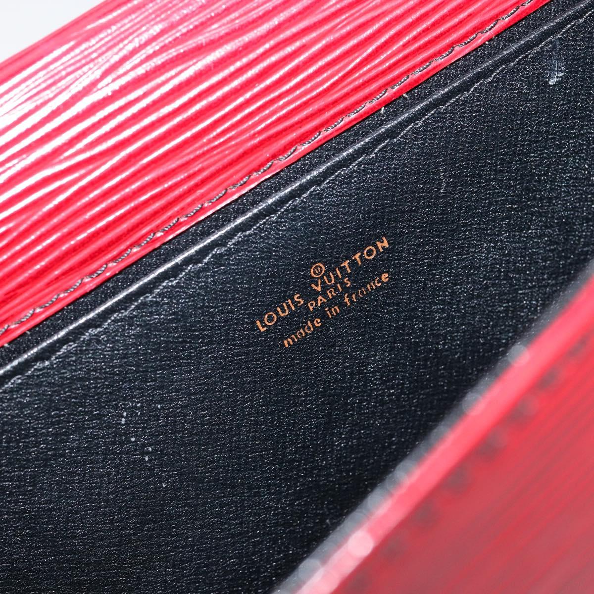 LOUIS VUITTON Epi Jena Clutch Bag Red M52727 LV Auth bs30381