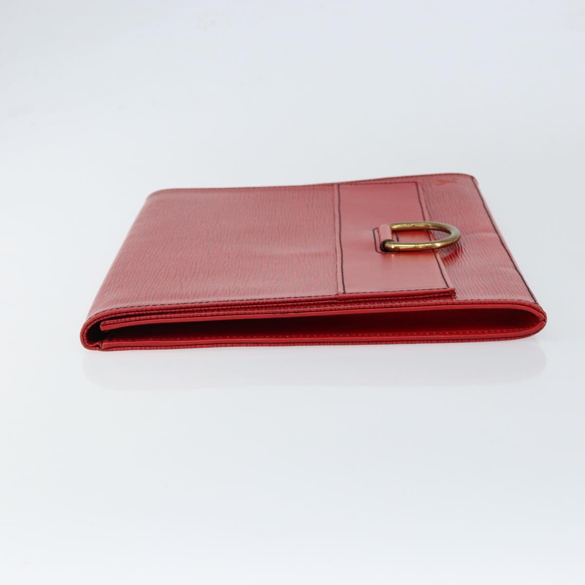 LOUIS VUITTON Epi Jena Clutch Bag Red M52727 LV Auth bs30381
