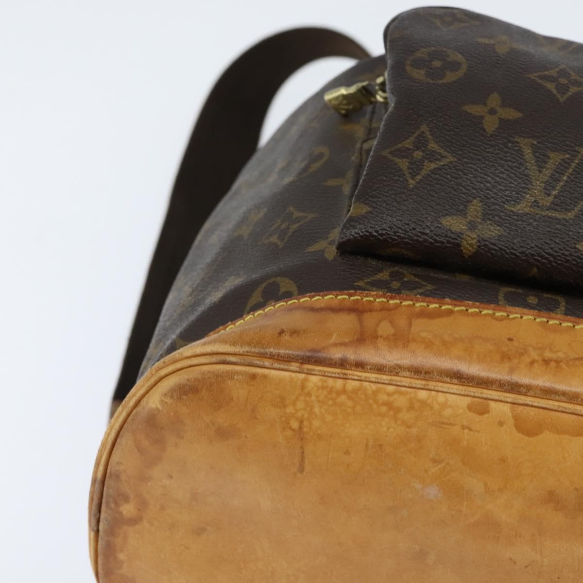 LOUIS VUITTON Monogram Montsouris GM Backpack M51135 LV Auth bs30387