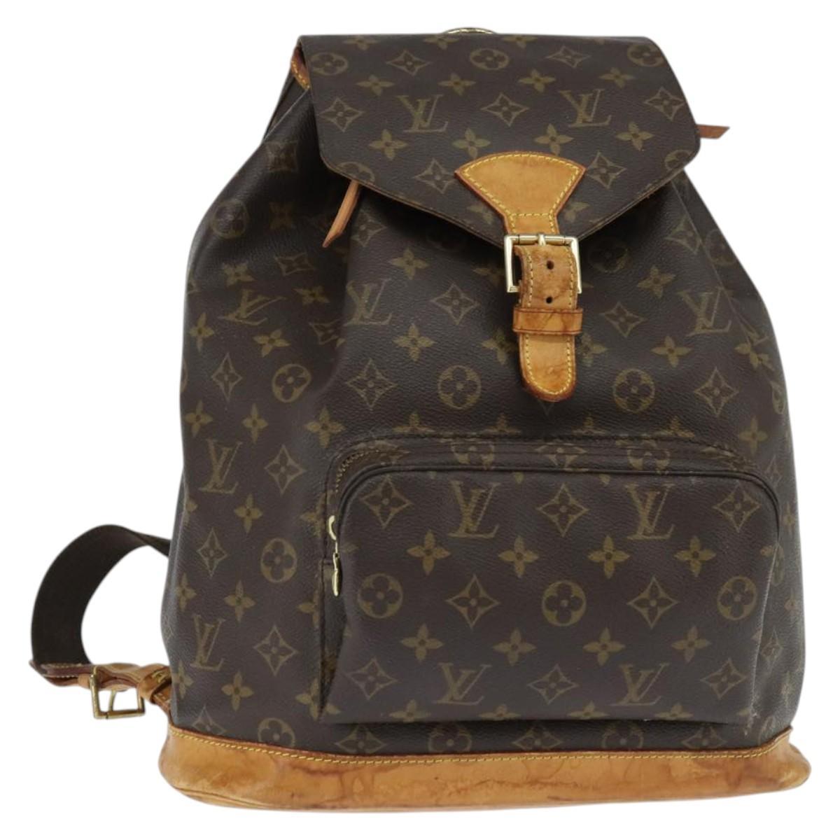 LOUIS VUITTON Monogram Montsouris GM Backpack M51135 LV Auth bs30387