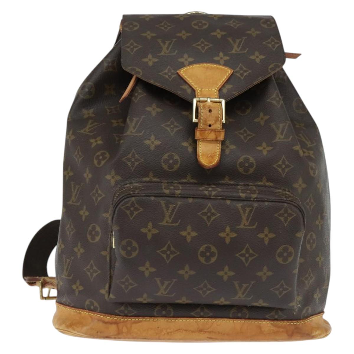 LOUIS VUITTON Monogram Montsouris GM Backpack M51135 LV Auth bs30387