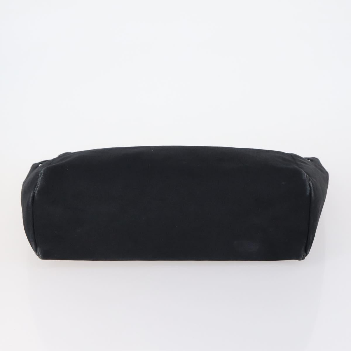 HERMES Her bag Hand Bag Canvas Coated Canvas 3 Set Beige Black Auth bs30411