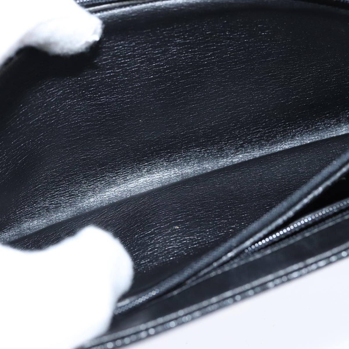 GIVENCHY Hand Bag Leather Black Gold Auth bs30415