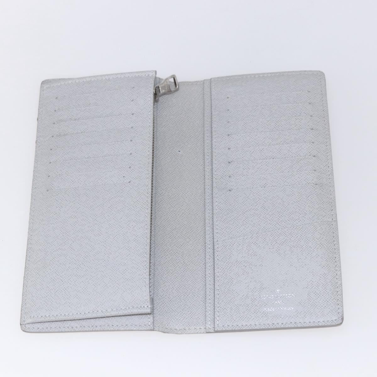 LOUIS VUITTON Portefeuille Brother Logo Story Wallet White M67822 Auth bs30418