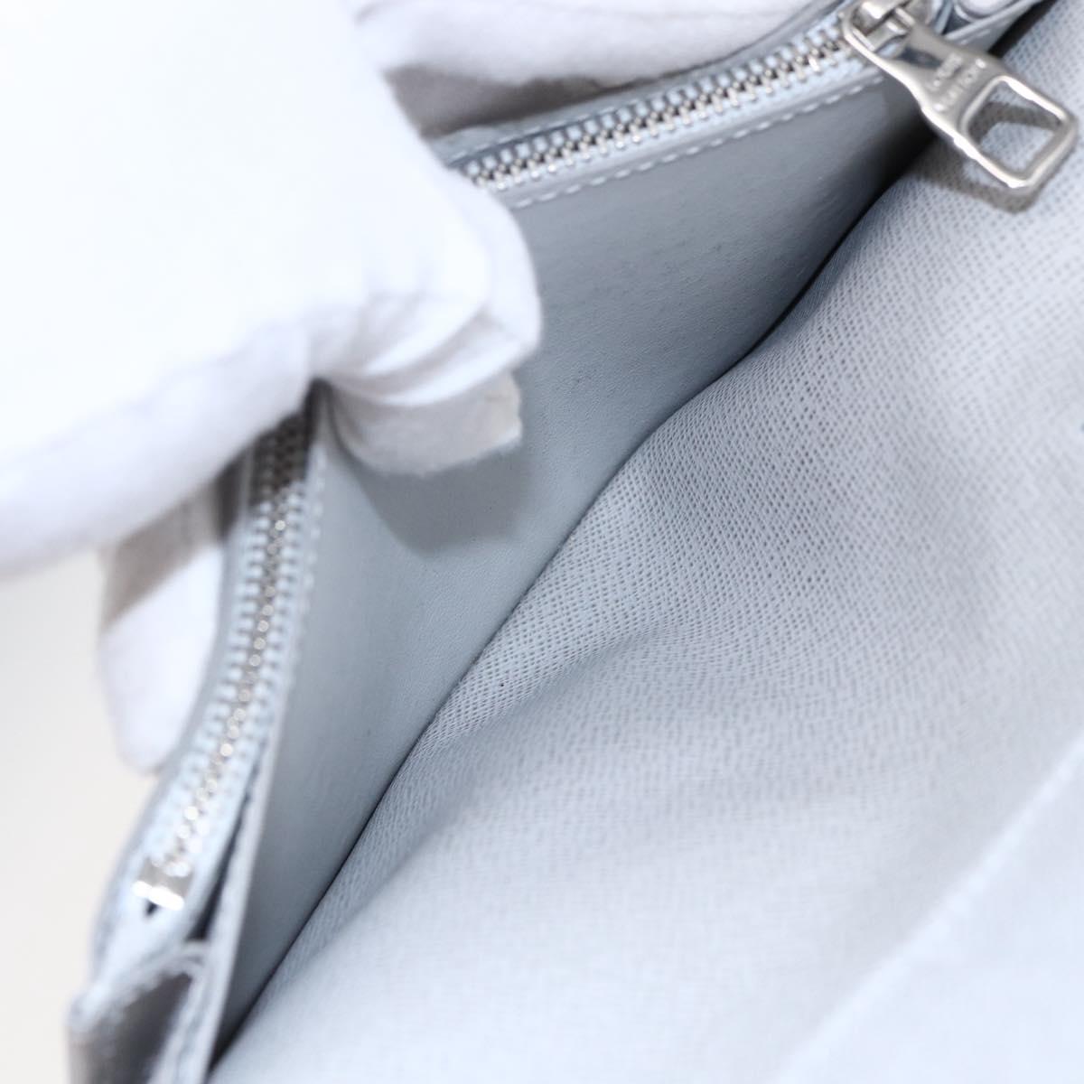 LOUIS VUITTON Portefeuille Brother Logo Story Wallet White M67822 Auth bs30418