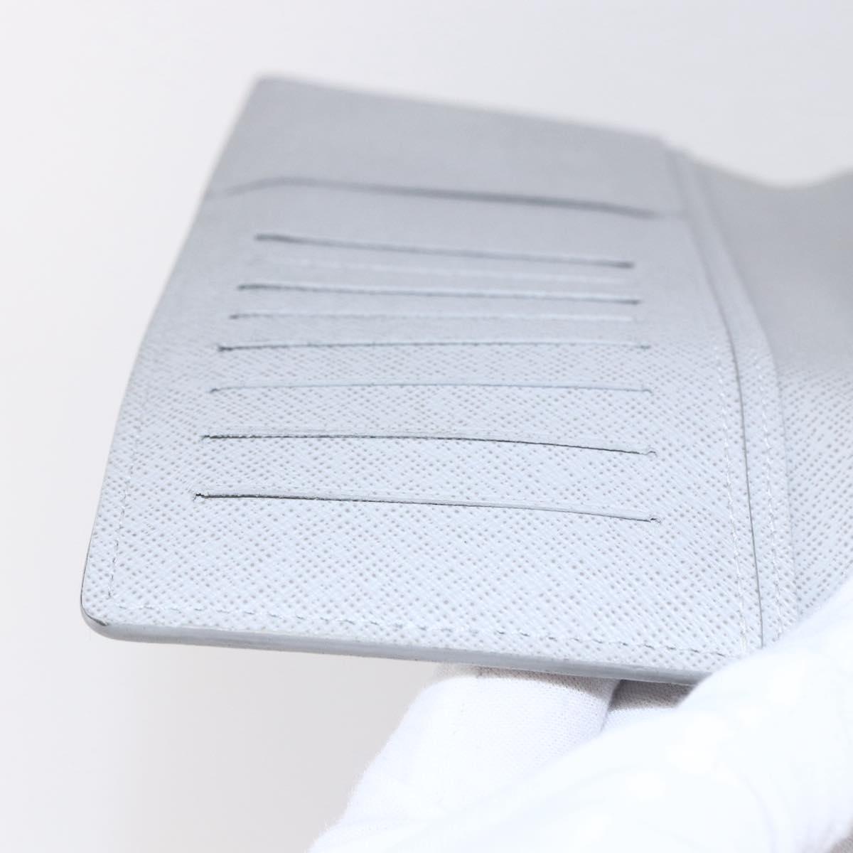 LOUIS VUITTON Portefeuille Brother Logo Story Wallet White M67822 Auth bs30418