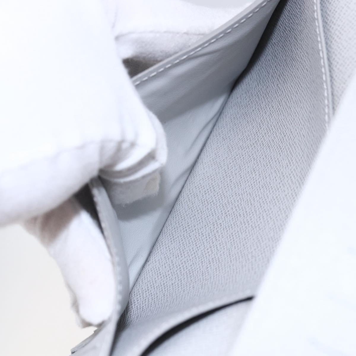 LOUIS VUITTON Portefeuille Brother Logo Story Wallet White M67822 Auth bs30418