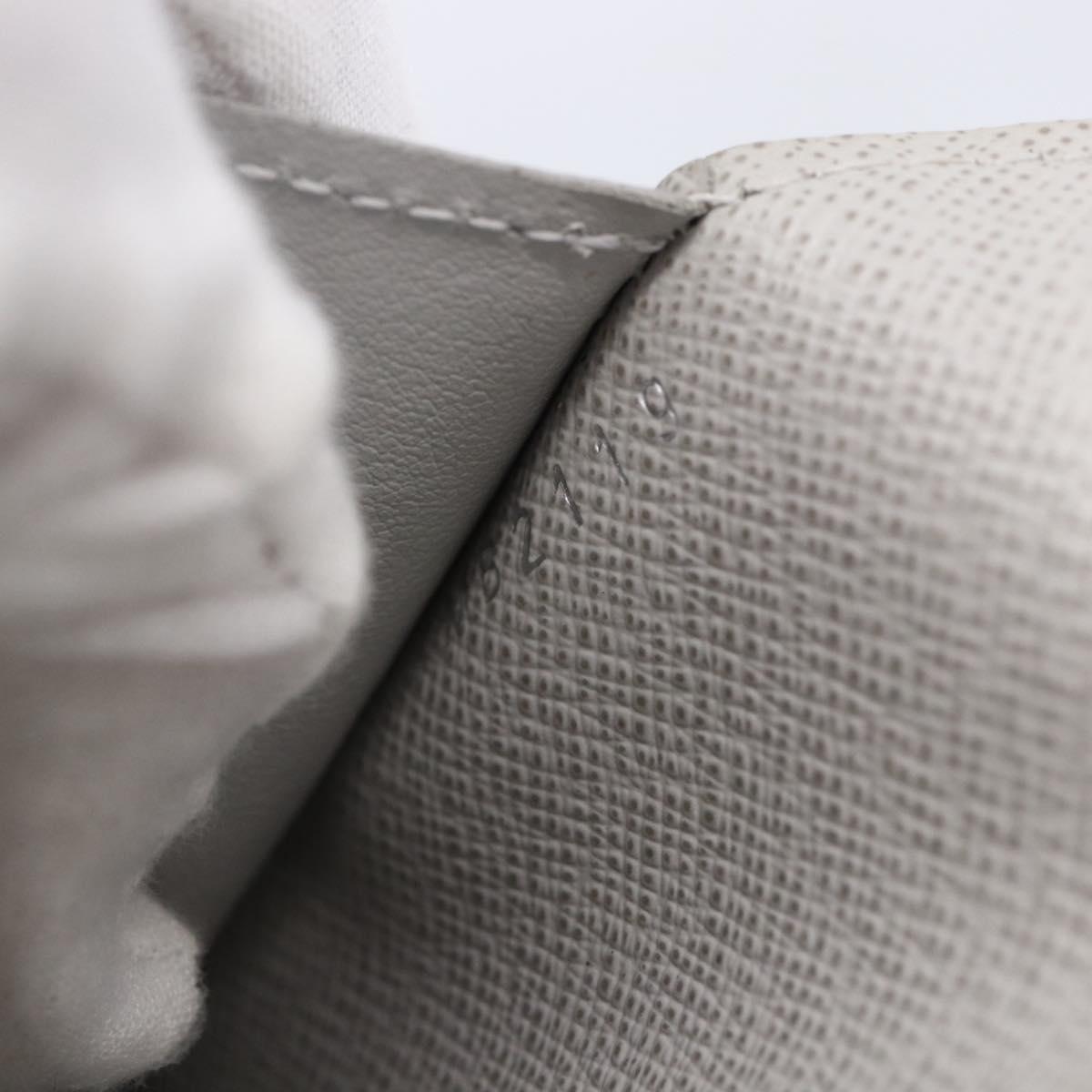 LOUIS VUITTON Portefeuille Brother Logo Story Wallet White M67822 Auth bs30418