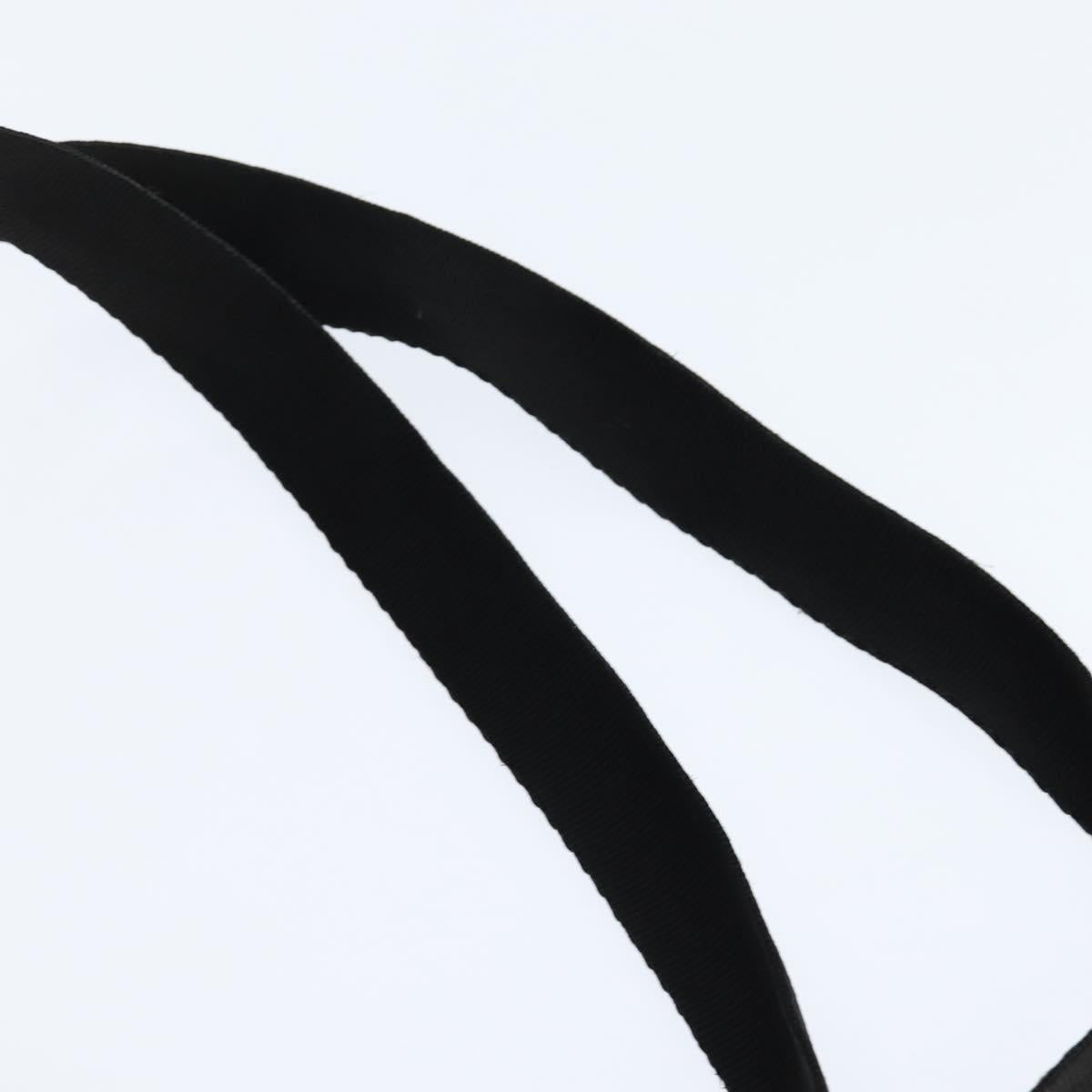 Salvatore Ferragamo Gancini Backpack Nylon Leather Black Silver Auth bs30419