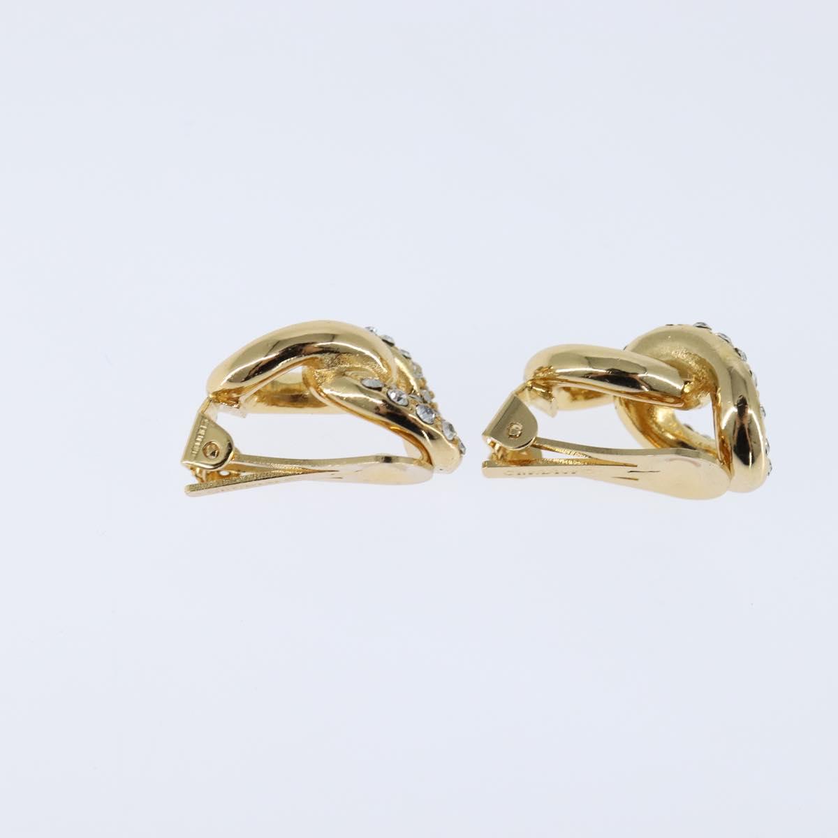 Christian Dior Earring metal Gold Auth bs30422